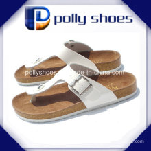Womens Brown Leather Casual Thong Sandals